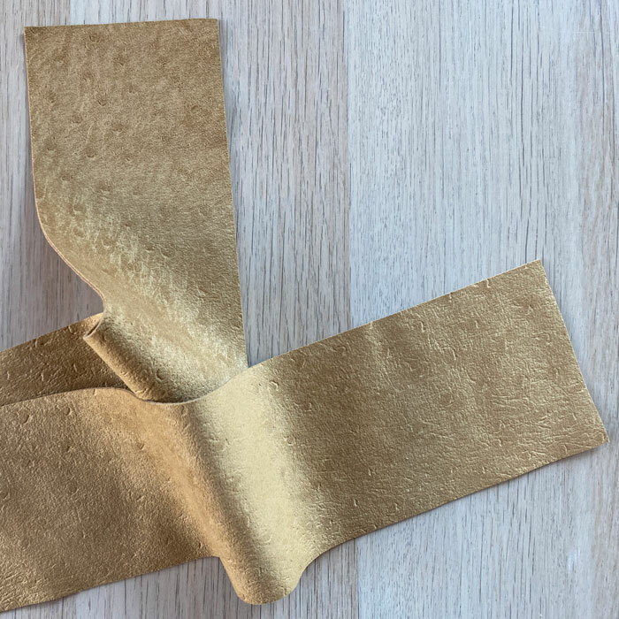 Embossed Ultrasuede Webbing - Camel Embossed Ultrasuede Webbing - Camel