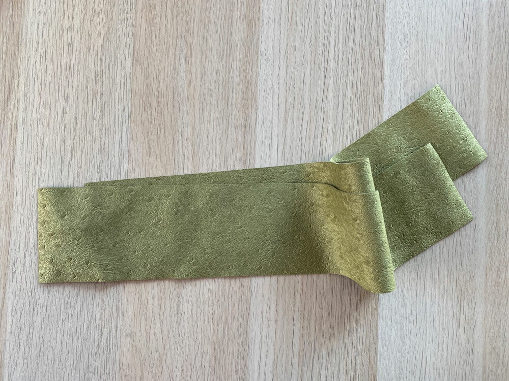 Embossed Ultrasuede Webbing - Sage Embossed Ultrasuede Webbing - Sage