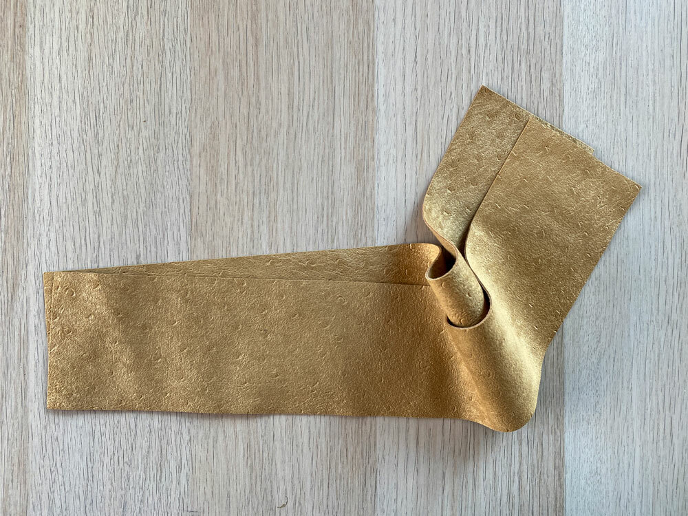 Embossed Ultrasuede Webbing - Camel Embossed Ultrasuede Webbing - Camel