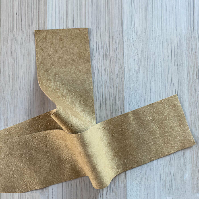 Embossed Ultrasuede Webbing - Camel
