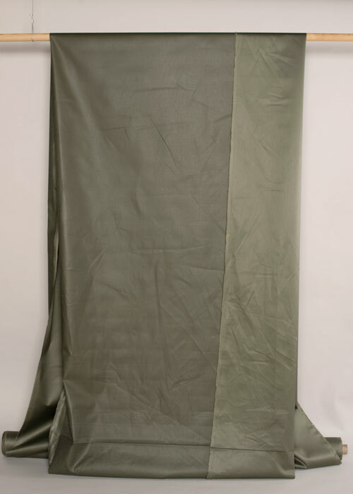 Coated Hemp Herringbone - Olive Coated Hemp Herringbone - Olive