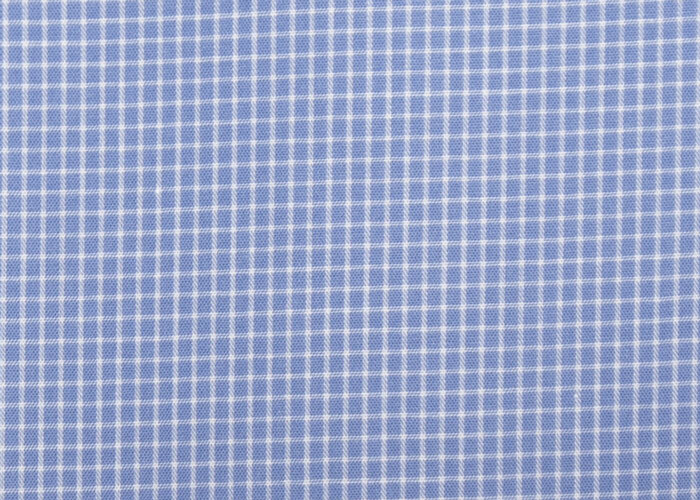 Cotton Shirting – Blue & White Graph Check Cotton Shirting – Blue & White Graph Check