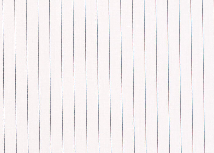 Cotton Shirting – White with Black Pinstripe Cotton Shirting – White with Black Pinstripe