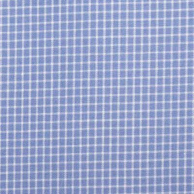 Cotton Shirting – Blue & White Graph Check 42-621-5