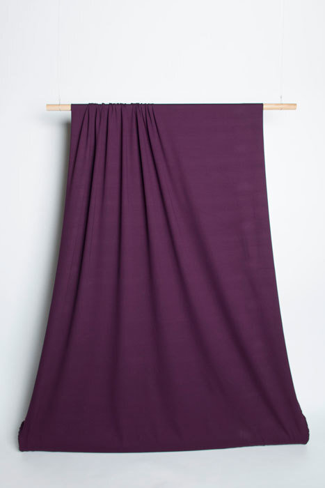 Ponte Knit -  Deep Plum