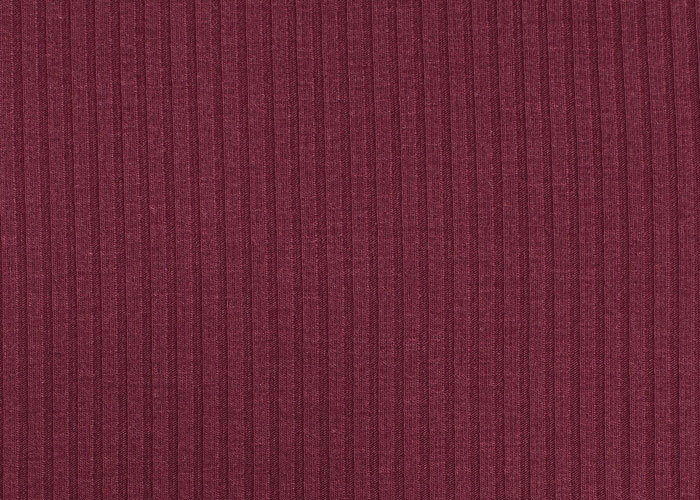 Wine Ribbed Knit Texture Rib Knit Bamboo - Red Wine | Shop