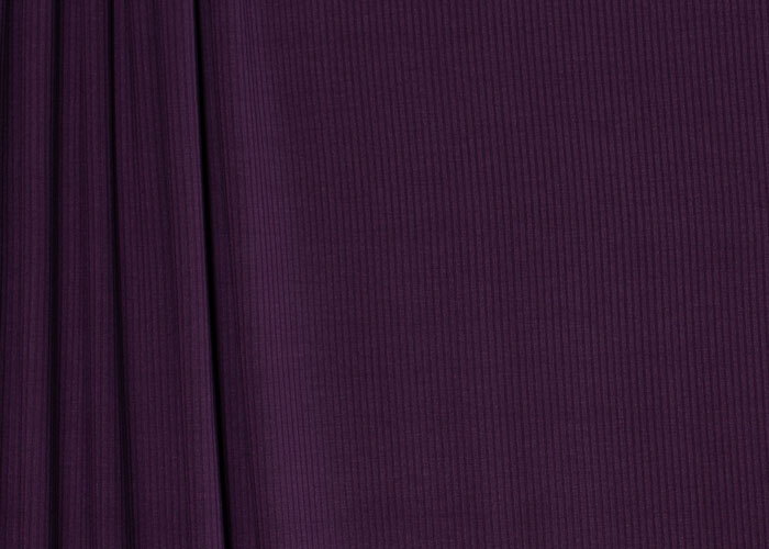 Rib Knit Bamboo - Dark Plum Rib Knit Bamboo - Dark Plum