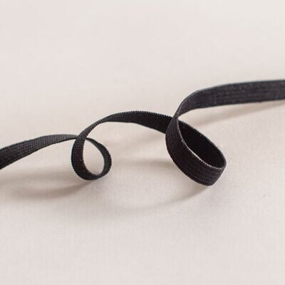 1/4" Knit Elastic - Black or White NBE25