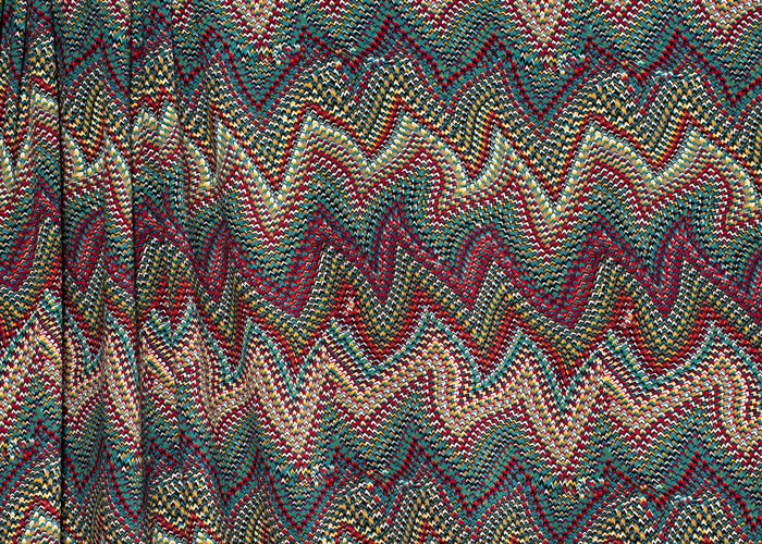 Viscose Crepe - Marine Blue Multicolored Viscose Crepe - Marine Blue Multicolored