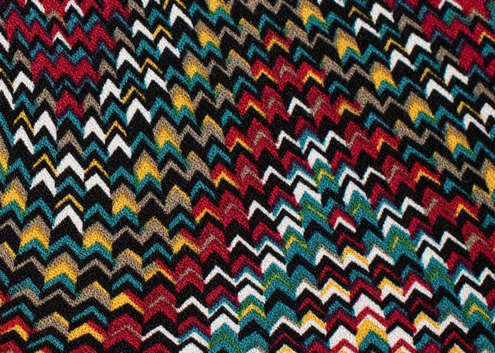 Viscose Crepe - Marine Blue Multicolored Viscose Crepe - Marine Blue Multicolored