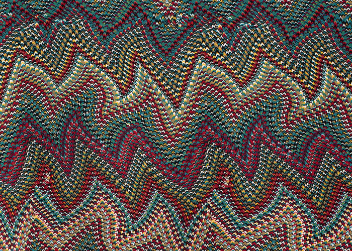 Viscose Crepe - Marine Blue Multicolored Viscose Crepe - Marine Blue Multicolored