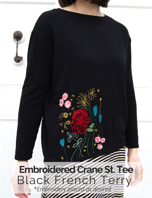 Crane St. Tee Embroidery Kits Crane St. Tee Embroidery Kits