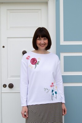 Embroidered Crane St. Tee Sew Confident! Online Workshop