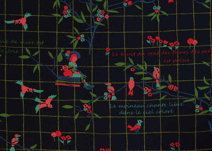 Viscose Crepe - Navy, Grass Green, True Red Viscose Crepe - Navy, Grass Green, True Red