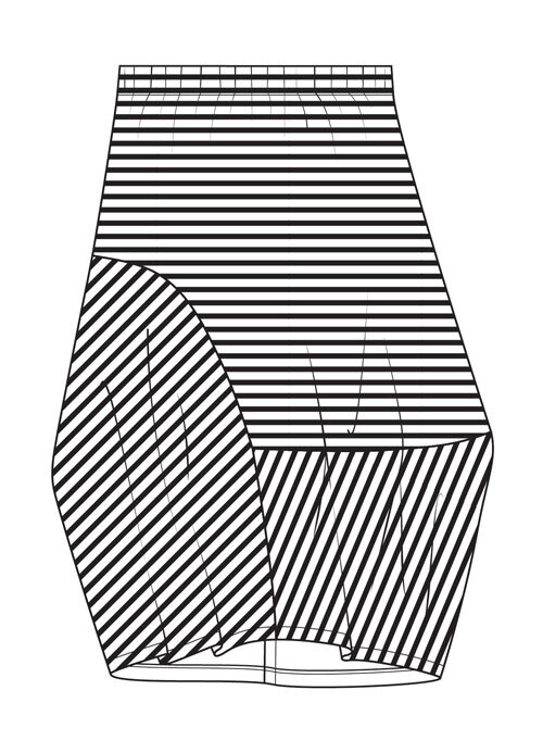 Edgewater Skirt Kits - Black &amp; White Stripe