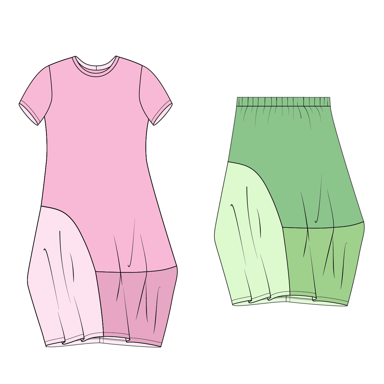 Edgewater Dress &amp; Skirt PDF Pattern (Download)