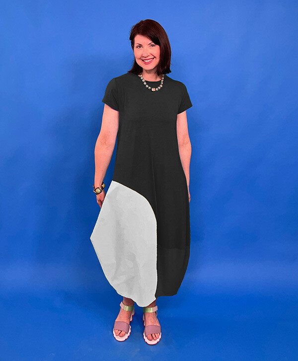 Edgewater Dress Kits - B &amp; W Color-blocked