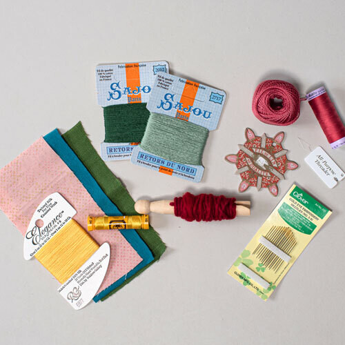 Crane St. Tee Embroidery Kits