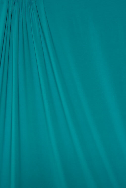 Jersey Knit Rayon/Spandex- Aqua - END CUT Jersey Knit Rayon/Spandex- Aqua - END CUT