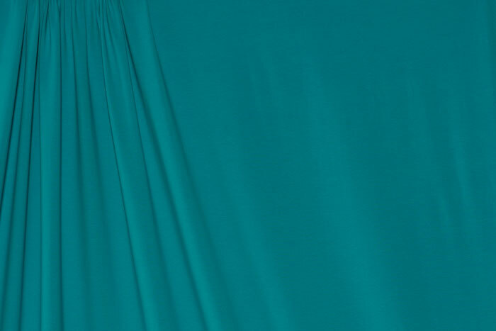 Jersey Knit Rayon/Spandex- Aqua - END CUT Jersey Knit Rayon/Spandex- Aqua - END CUT