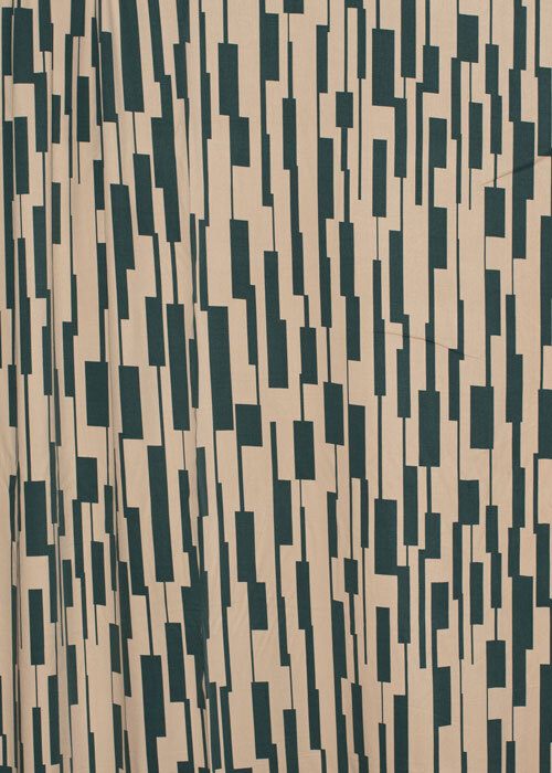 Viscose Twill - Natural & Forest Viscose Twill - Natural & Forest
