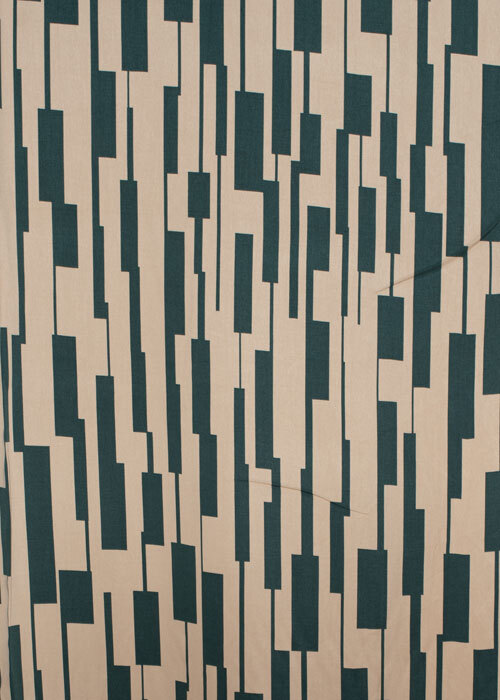 Viscose Twill - Natural & Forest Viscose Twill - Natural & Forest