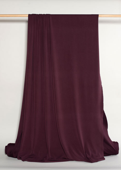 Tencel Rib Knit - Cabernet Tencel Rib Knit - Cabernet