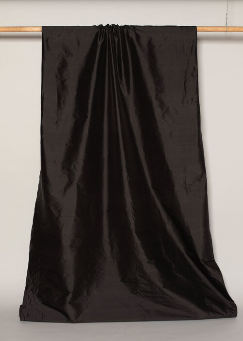 Silk Shantung - Black Silk Shantung - Black