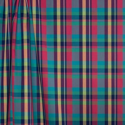 Cotton Plaid - Hot Pink, Teal, & Multi 42-123-2