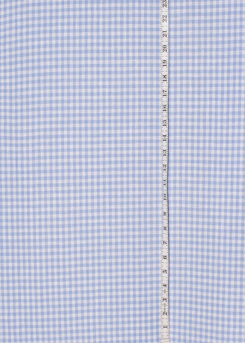 Linen - Cool Blue & White Gingham Linen - Cool Blue & White Gingham