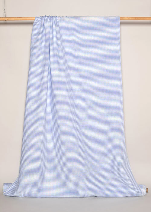 Linen - Cool Blue & White Gingham Linen - Cool Blue & White Gingham
