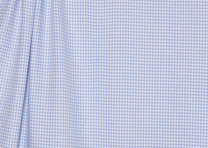 Linen - Cool Blue & White Gingham Linen - Cool Blue & White Gingham