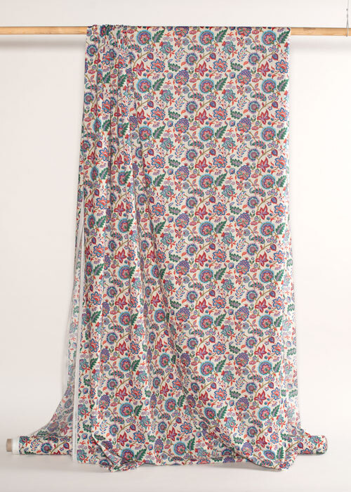 Tana Lawn™ Cotton - Tapestry Tree - Multi on Cream Tana Lawn™ Cotton - Tapestry Tree - Multi on Cream
