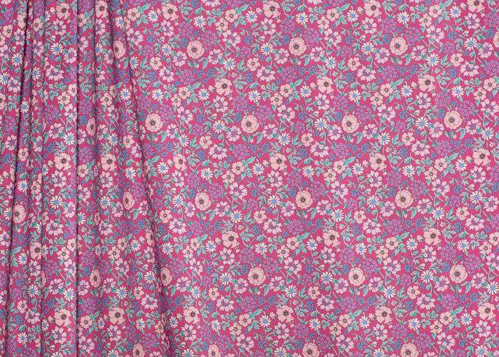Tana Lawn™ Cotton - Louisiana Bouquet - Floral on Rouge Tana Lawn™ Cotton - Louisiana Bouquet - Floral on Rouge
