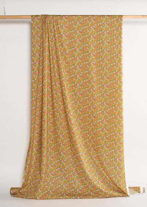 Tana Lawn™ Cotton - Pipkin Meadow - Floral on Gold