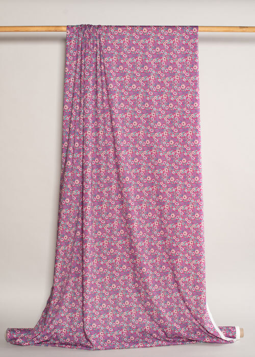 Tana Lawn™ Cotton - Louisiana Bouquet - Floral on Rouge Tana Lawn™ Cotton - Louisiana Bouquet - Floral on Rouge