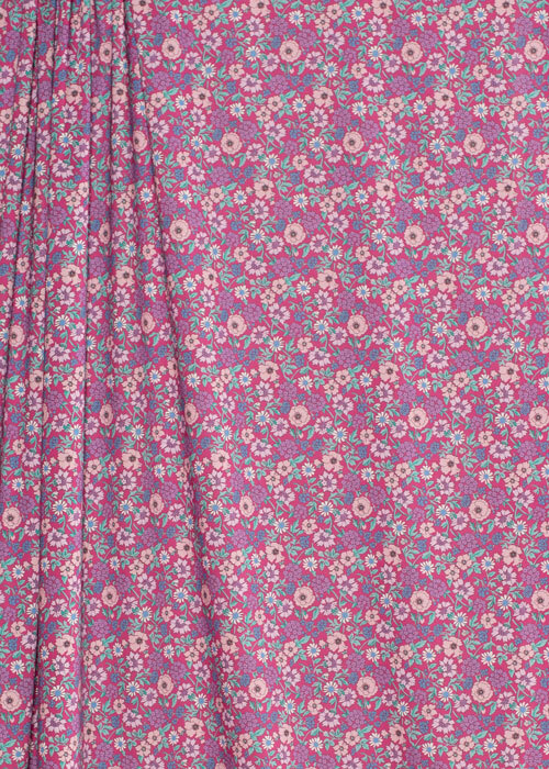 Tana Lawn™ Cotton - Louisiana Bouquet - Floral on Rouge Tana Lawn™ Cotton - Louisiana Bouquet - Floral on Rouge