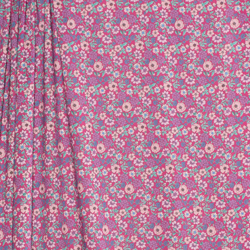 Tana Lawn™ Cotton - Louisiana Bouquet - Floral on Rouge Tana Lawn™ Cotton - Louisiana Bouquet - Floral on Rouge