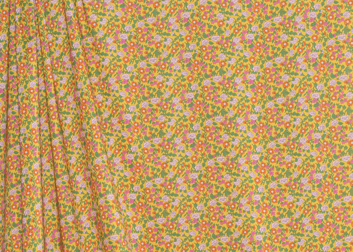 Tana Lawn™ Cotton - Pipkin Meadow - Floral on Gold