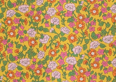 Tana Lawn™ Cotton - Pipkin Meadow - Floral on Gold 65-423-6