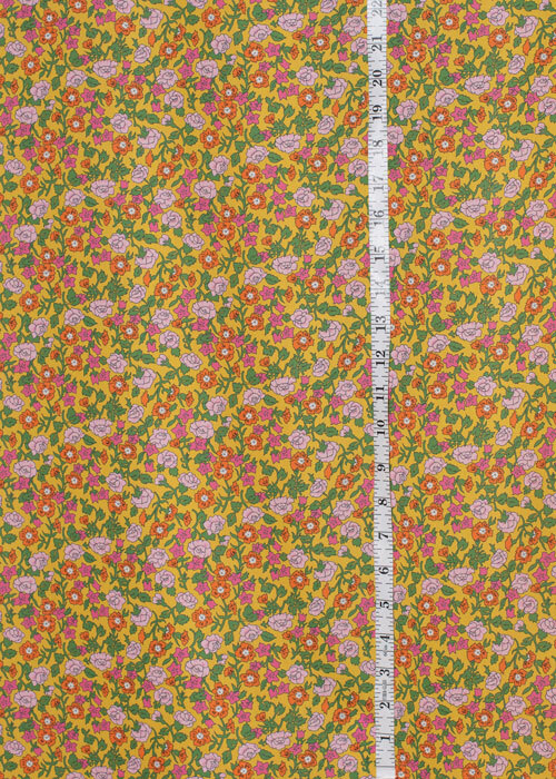 Tana Lawn™ Cotton - Pipkin Meadow - Floral on Gold