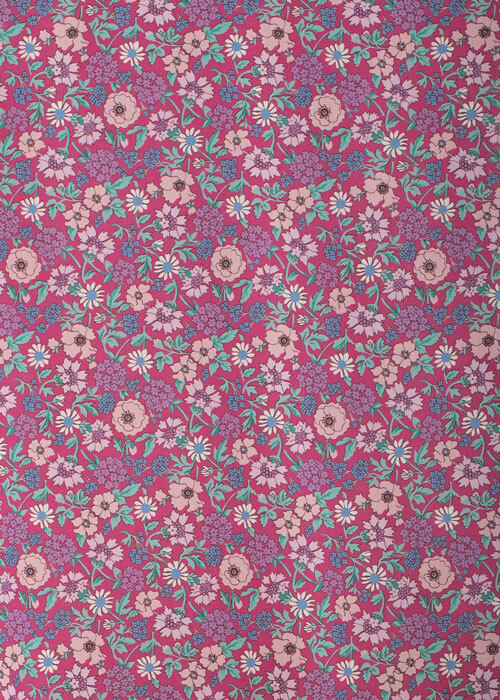 Tana Lawn™ Cotton - Louisiana Bouquet - Floral on Rouge Tana Lawn™ Cotton - Louisiana Bouquet - Floral on Rouge
