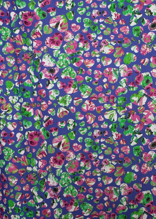 Cotton - Multi Heart Floral - END CUT Cotton - Multi Heart Floral - END CUT