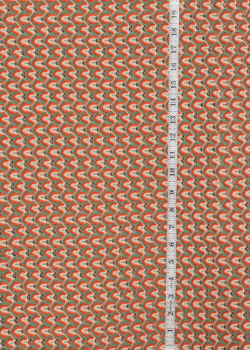 Crochet Knit - Orange and Green Crochet Knit - Orange and Green