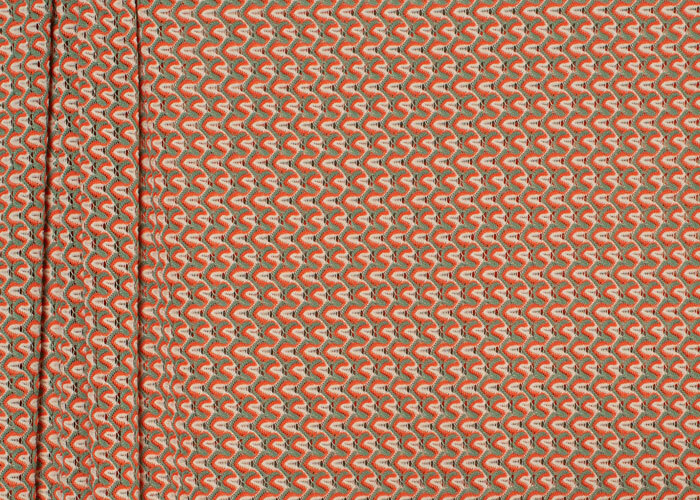 Crochet Knit - Orange and Green Crochet Knit - Orange and Green