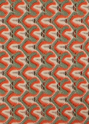 Crochet Knit - Orange and Green 21-623-39