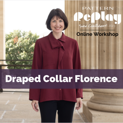 Draped Collar Florence Shirt Sew Confident! Online Workshop SC1023