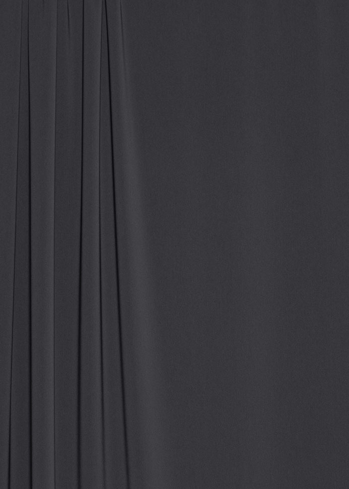 Matte Stretch Crepe - Charcoal Matte Stretch Crepe - Charcoal