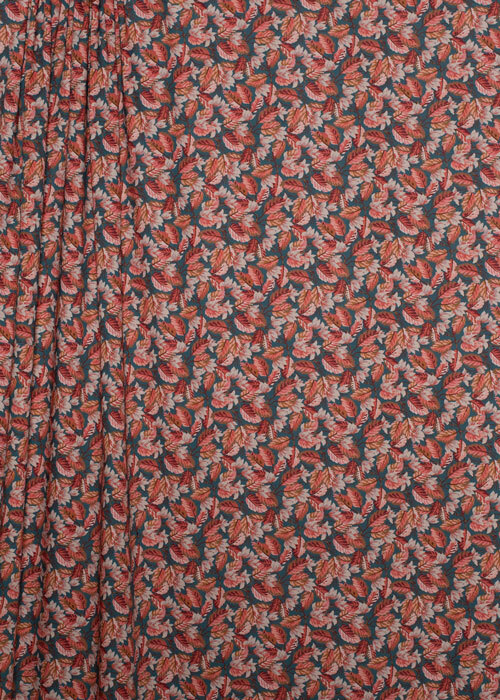 Tana Lawn™ Cotton - Calypso Teal & Orange Tana Lawn™ Cotton - Calypso Teal & Orange
