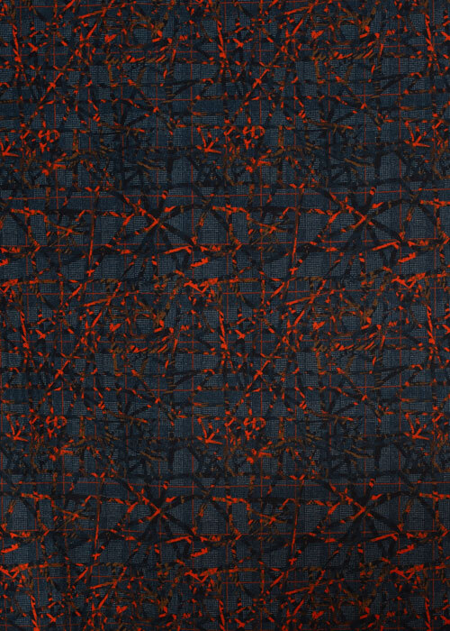 Homespun Knit - Navy & Orange Homespun Knit - Navy & Orange
